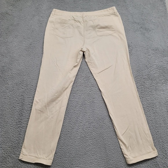 Brooks Brothers 346 Pants Womens 14 Tan Jamie Fit Chino Casual Flat Front Pocket - Picture 3 of 10